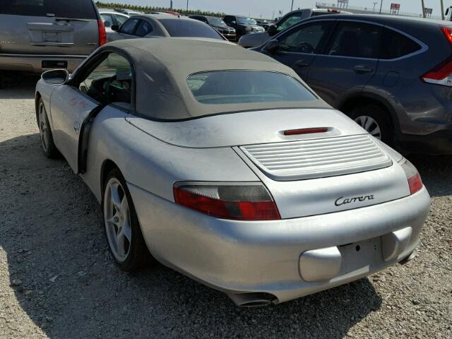 WP0CA29994S652651 - 2004 PORSCHE 911 SILVER photo 3