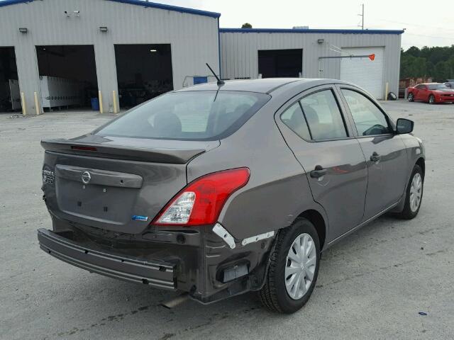 3N1CN7AP9GL898911 - 2016 NISSAN VERSA S BROWN photo 4