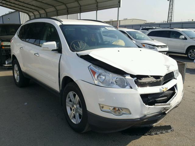 1GNKRGED9CJ186288 - 2012 CHEVROLET TRAVERSE L WHITE photo 1