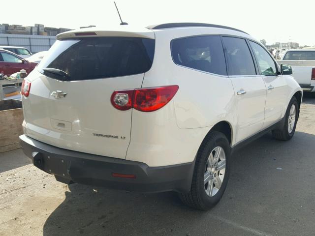 1GNKRGED9CJ186288 - 2012 CHEVROLET TRAVERSE L WHITE photo 4