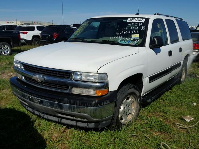 3GNEC16Z45G152334 - 2005 CHEVROLET SUBURBAN C WHITE photo 2