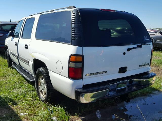 3GNEC16Z45G152334 - 2005 CHEVROLET SUBURBAN C WHITE photo 3