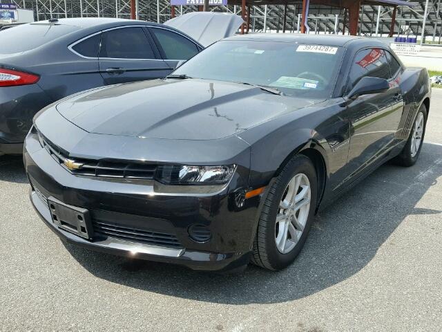 2G1FB1E35F9311024 - 2015 CHEVROLET CAMARO LS BLACK photo 2