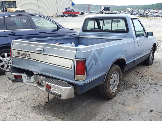 1N6ND01S4FC311798 - 1985 NISSAN 720 BLUE photo 4