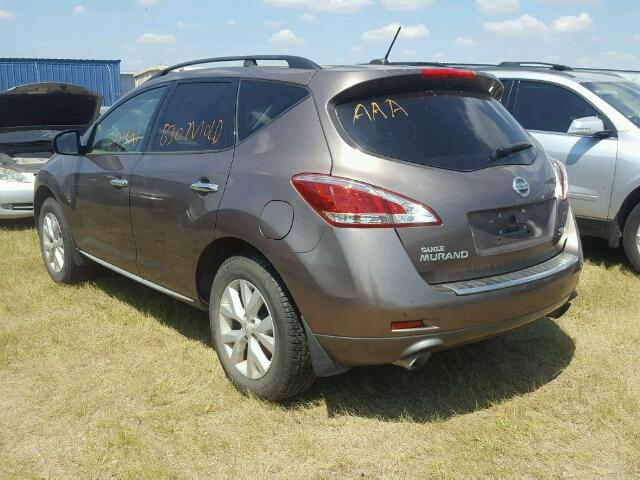 JN8AZ1MW7BW175123 - 2011 NISSAN MURANO BROWN photo 3