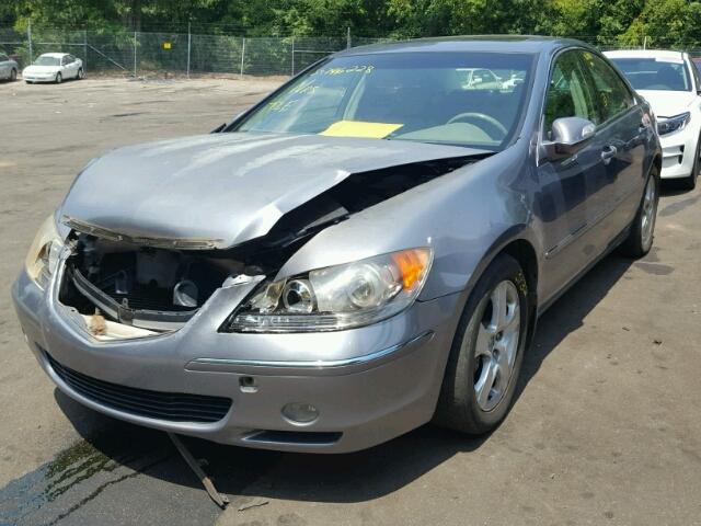 JH4KB16525C009234 - 2005 ACURA RL GRAY photo 2