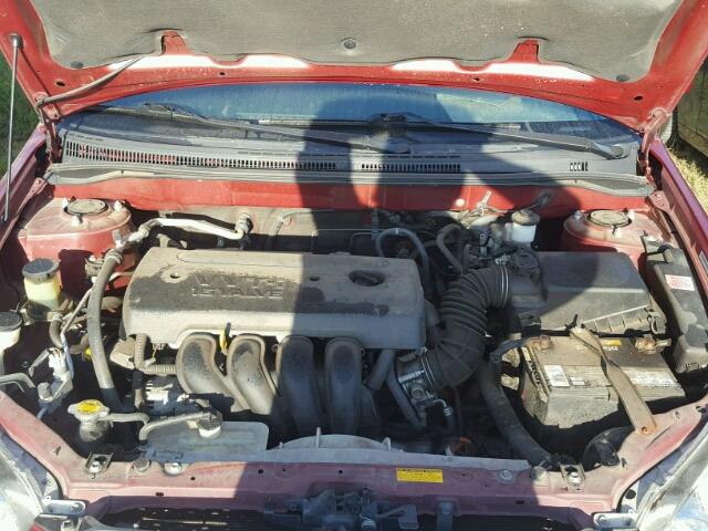 1NXBR32E87Z826120 - 2007 TOYOTA COROLLA CE RED photo 7