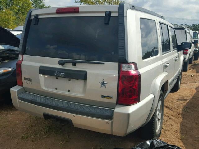 1J8HG48P27C668634 - 2007 JEEP COMMANDER SILVER photo 4