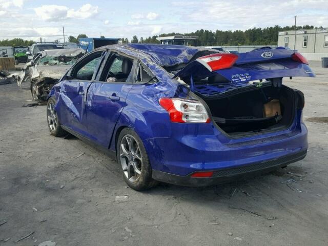 1FADP3F21EL236949 - 2014 FORD FOCUS BLUE photo 3