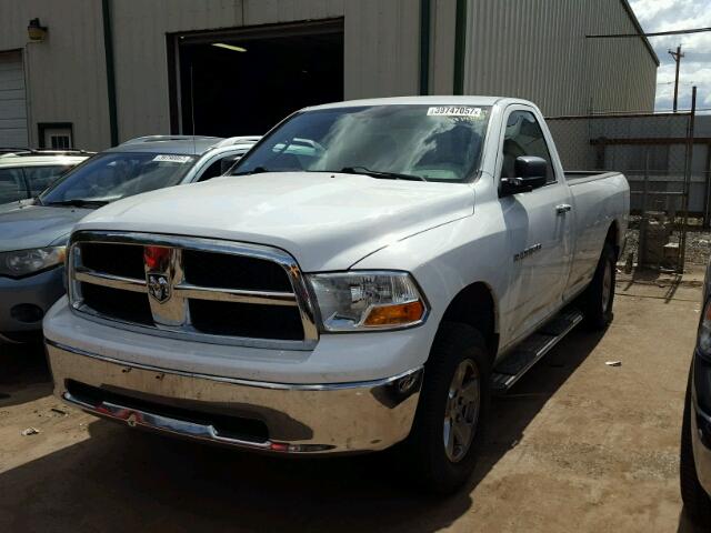 3C6JD7EP7CG169284 - 2012 DODGE RAM 1500 S WHITE photo 2