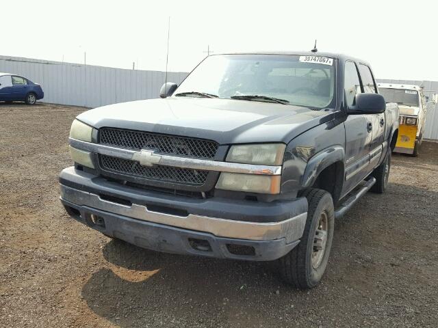 1GCHK23U73F229557 - 2003 CHEVROLET SILVERADO BLACK photo 2