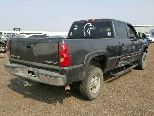 1GCHK23U73F229557 - 2003 CHEVROLET SILVERADO BLACK photo 4