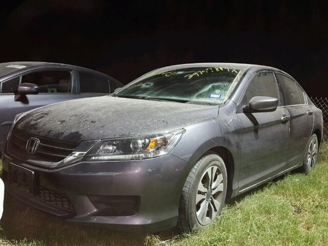 1HGCR2F33EA219523 - 2014 HONDA ACCORD LX GRAY photo 2