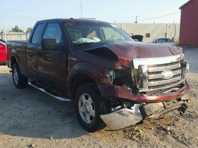 1FTRX12889FB42229 - 2009 FORD F150 RED photo 1