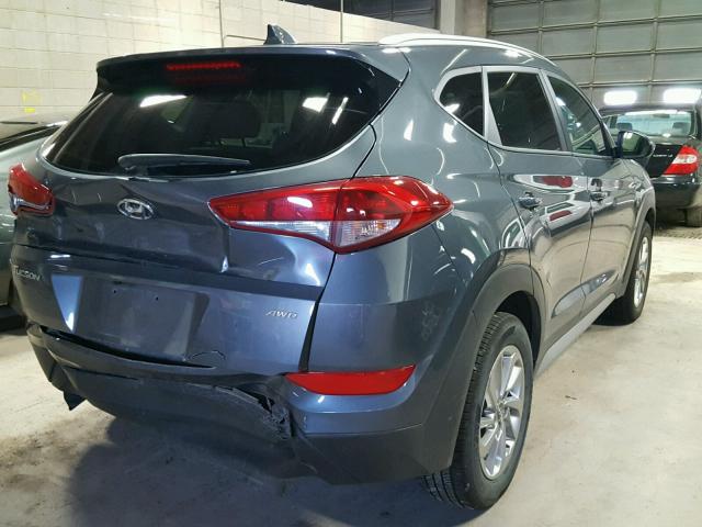 KM8J3CA46JU666672 - 2018 HYUNDAI TUCSON LIM GRAY photo 4