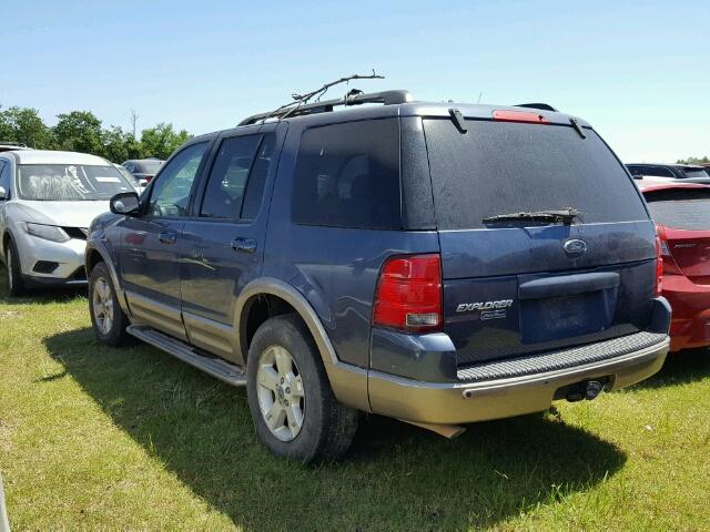 1FMDU64K63UB45749 - 2003 FORD EXPLORER E BLUE photo 3