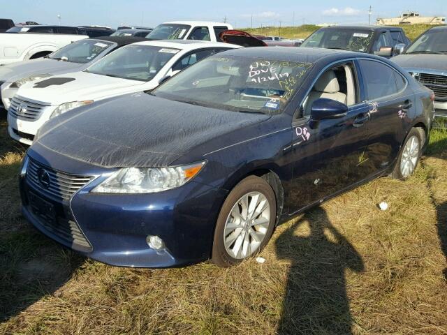 JTHBW1GG7D2018987 - 2013 LEXUS ES BLUE photo 2