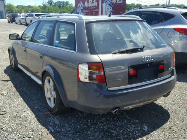 WA1YD64B83N078999 - 2003 AUDI ALLROAD GRAY photo 3