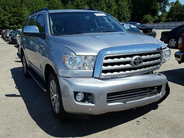 5TDKY5G15DS048755 - 2013 TOYOTA SEQUOIA SILVER photo 1