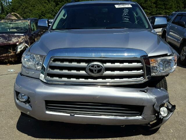 5TDKY5G15DS048755 - 2013 TOYOTA SEQUOIA SILVER photo 7