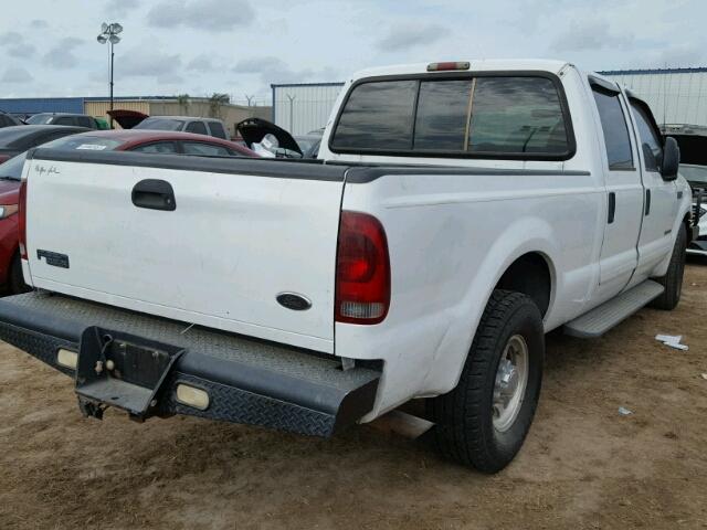 1FTNW20F53EA73103 - 2003 FORD F250 SUPER WHITE photo 4