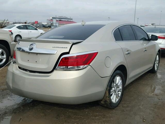 1G4GA5ECXBF168395 - 2011 BUICK LACROSSE C TAN photo 4