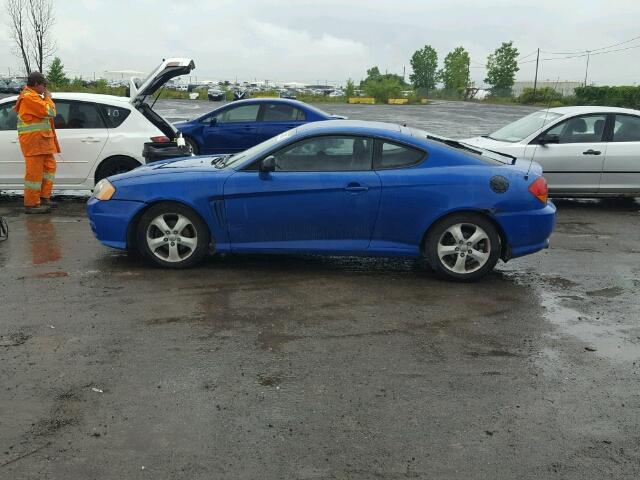 KMHHM65D04U105864 - 2004 HYUNDAI TIBURON BLUE photo 9