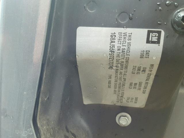 1G8AJ55F97Z173740 - 2007 SATURN ION LEVEL GRAY photo 10