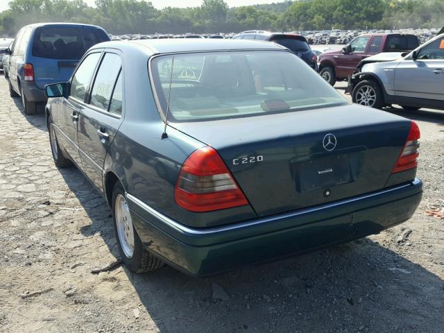 WDBHA22E3SF182392 - 1995 MERCEDES-BENZ C 220 GREEN photo 3