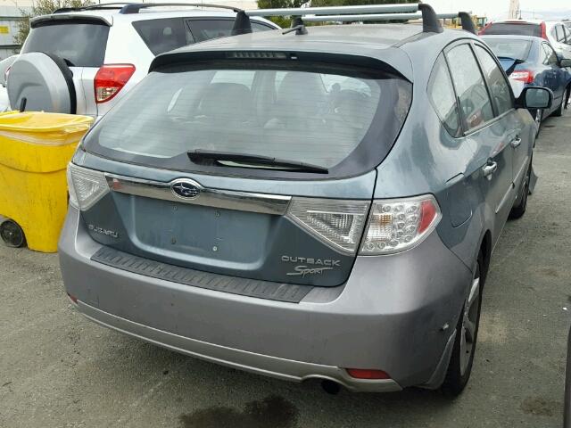 JF1GH63669G809278 - 2009 SUBARU IMPREZA OU BLUE photo 4