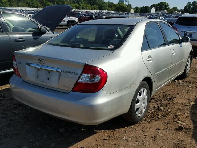 JTDBE32K730189535 - 2003 TOYOTA CAMRY LE/X SILVER photo 4