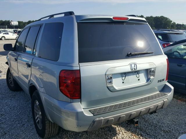 2HKYF18423H613694 - 2003 HONDA PILOT EX SILVER photo 3