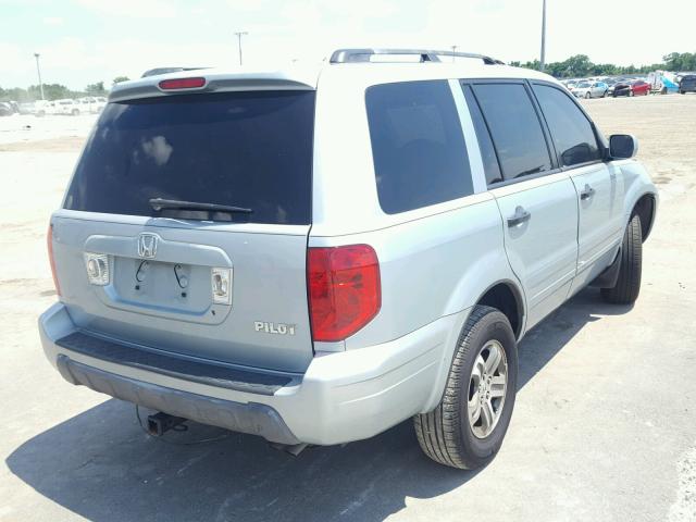 2HKYF18423H613694 - 2003 HONDA PILOT EX SILVER photo 4