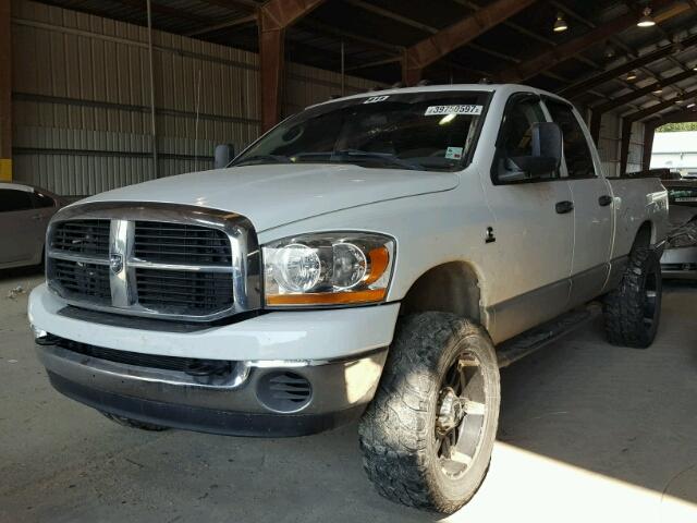 1D7KS28C96J191486 - 2006 DODGE RAM 2500 S WHITE photo 2