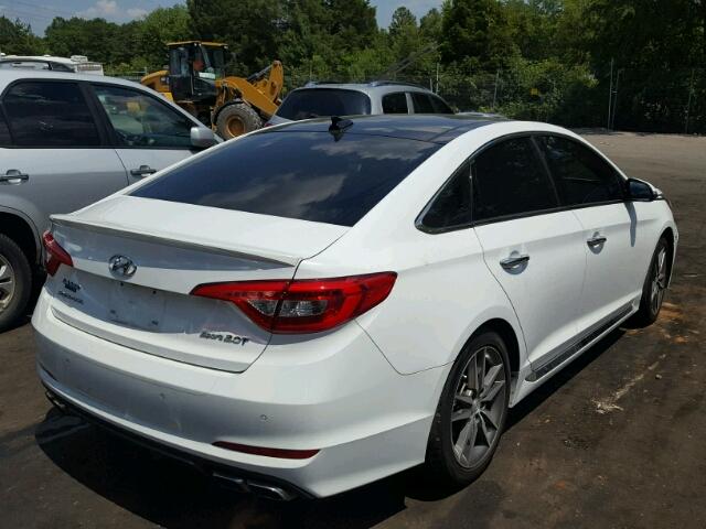 5NPE34AB5FH044415 - 2015 HYUNDAI SONATA SPO WHITE photo 4