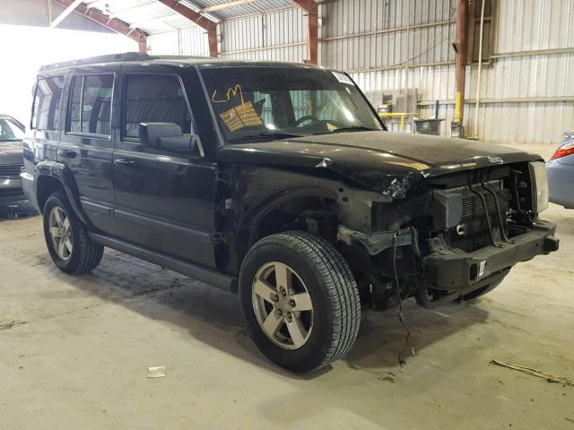 1J8HH48KX7C511693 - 2007 JEEP COMMANDER BLACK photo 1