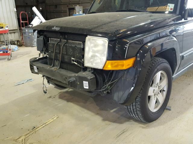 1J8HH48KX7C511693 - 2007 JEEP COMMANDER BLACK photo 10
