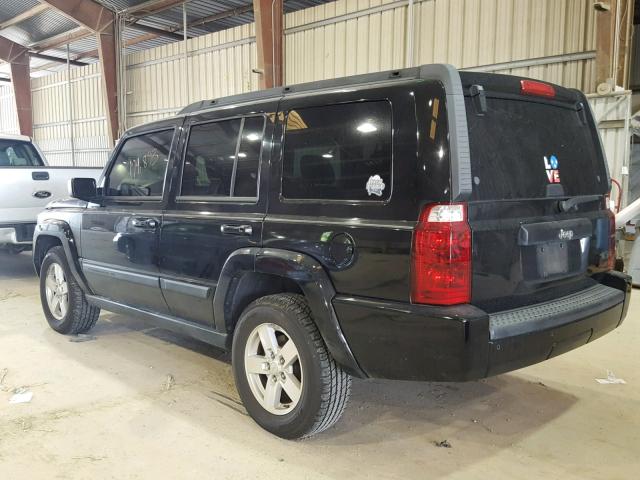 1J8HH48KX7C511693 - 2007 JEEP COMMANDER BLACK photo 3