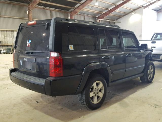 1J8HH48KX7C511693 - 2007 JEEP COMMANDER BLACK photo 4