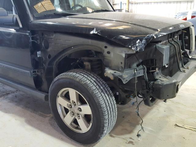 1J8HH48KX7C511693 - 2007 JEEP COMMANDER BLACK photo 9