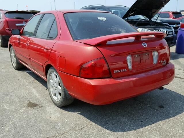 3N1CB51D36L635573 - 2006 NISSAN SENTRA 1.8 RED photo 3