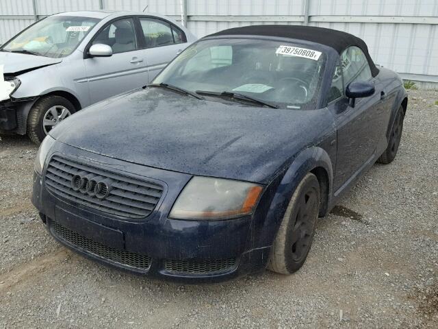 TRUTC28NX21039973 - 2002 AUDI TT BLUE photo 2