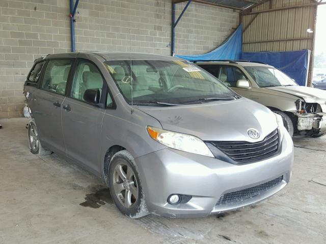 5TDZK3DC1CS188729 - 2012 TOYOTA SIENNA BAS GRAY photo 1