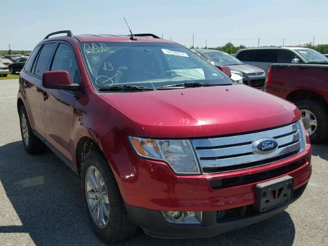 2FMDK39C97BB17185 - 2007 FORD EDGE Темно-червоний фото 1