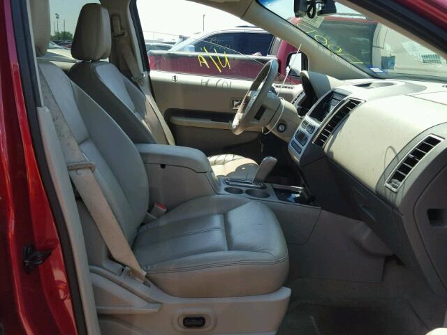 2FMDK39C97BB17185 - 2007 FORD EDGE Темно-червоний фото 5