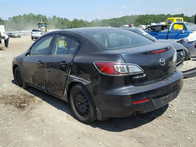 JM1BL1UFXC1533038 - 2012 MAZDA 3 I BLACK photo 3