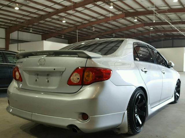 2T1BE40EX9C027514 - 2009 TOYOTA COROLLA XR 灰色 照片 4