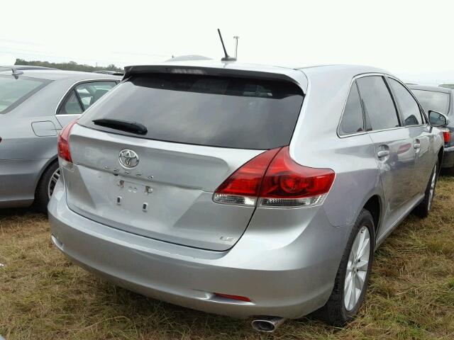 4T3ZA3BB6FU091185 - 2015 TOYOTA VENZA SILVER photo 4