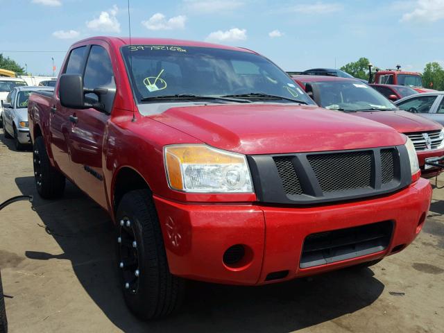 1N6BA07DX9N317036 - 2009 NISSAN TITAN XE RED photo 1