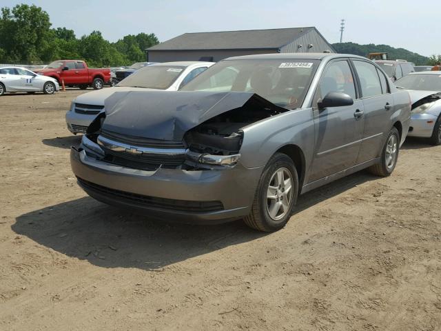 1G1ZT54895F229754 - 2005 CHEVROLET MALIBU LS ნაცრისფერი ფოტო 2
